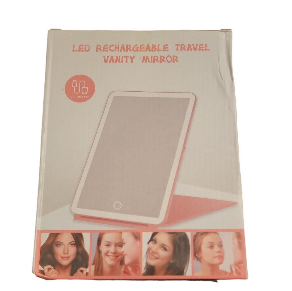 LED Rechargeable Travel Vanity Mirror!